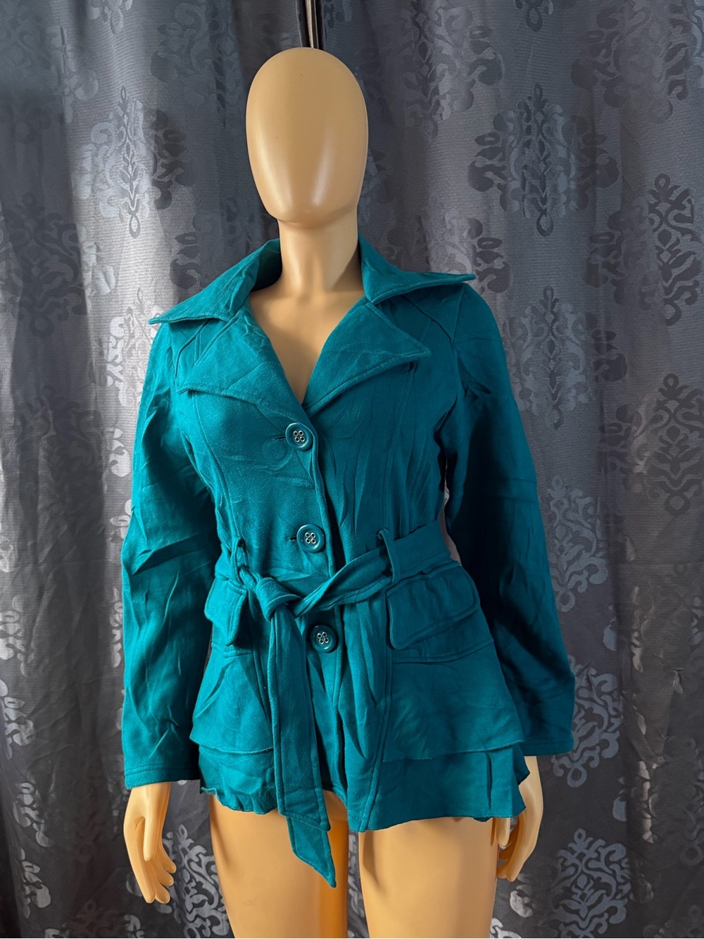 Maurices Teal Utility Jacket with Belt